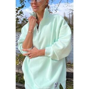 Sloppy Joe Diana Sweatshirt in Pale Mint